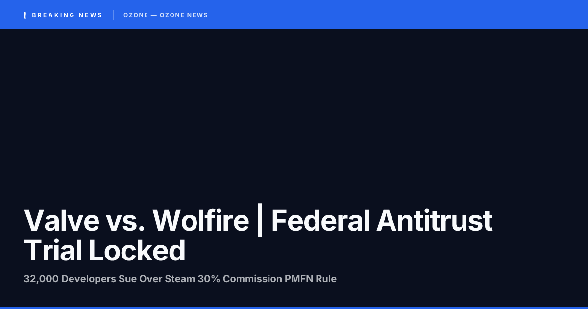 Valve Wolfire Games federal antitrust trial summary judgment denied