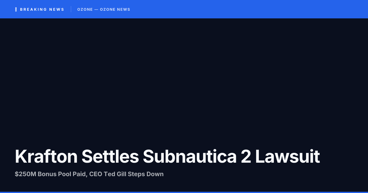 Krafton Subnautica 2 settlement announcement graphic