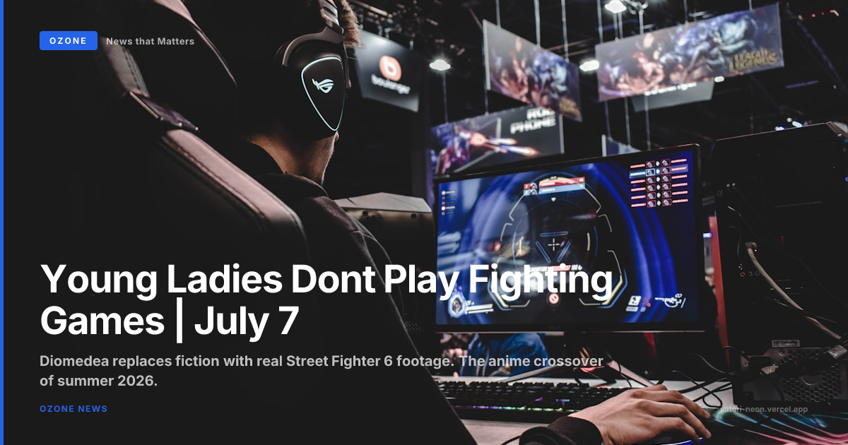 Young Ladies Dont Play Fighting Games anime July 7 premiere key art